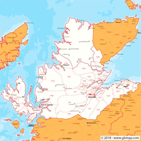inverness postcode area and district maps in editable format hot sex picture