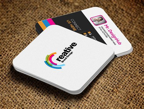 Mini Square Business Card Psd Templates Design Graphic Design Junction