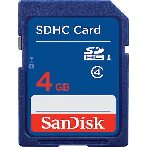 Secure Digital Card 4gbsd Sdhc Sandisk Au