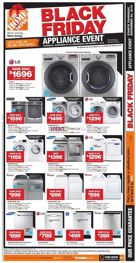 Shop online for all your home improvement needs appliances, bathroom decorating ideas. Home Depot 2014 Black Friday Appliance Event flyer ...