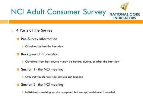 Ppt National Core Indicators Adult Consumer Survey 2013 14 Powerpoint Presentation Id2722040
