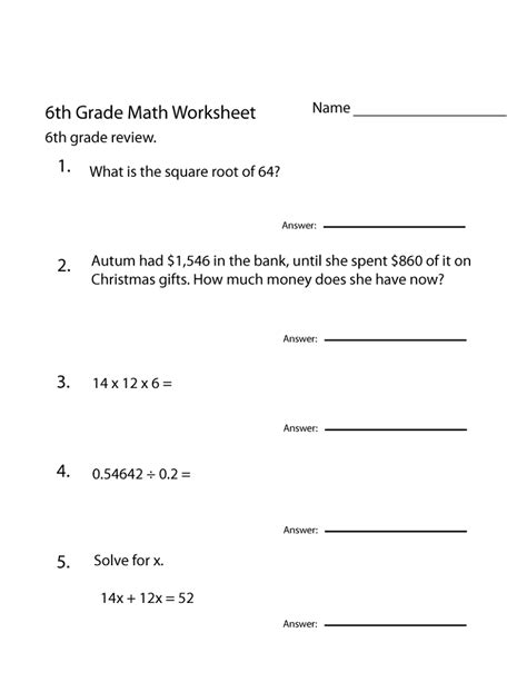 Grade 6 Geometry Worksheets Free Printable K5 Learning 6th Grade Math