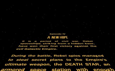 Every Star Wars Opening Crawl Ranked
