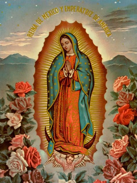 Virgen De Guadalupe Virgin Mary Poster 24 X 36 Inch Catholicacts
