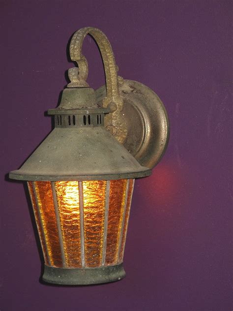 Vintage Copper Porch Lights Set Of 3