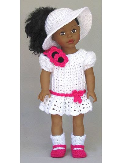 paid and free crochet patterns for 18 inch dolls like the american girl doll