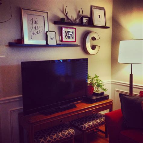 Check spelling or type a new query. Picture ledges above TV. | Tv decor, Tv wall, Tv wall decor