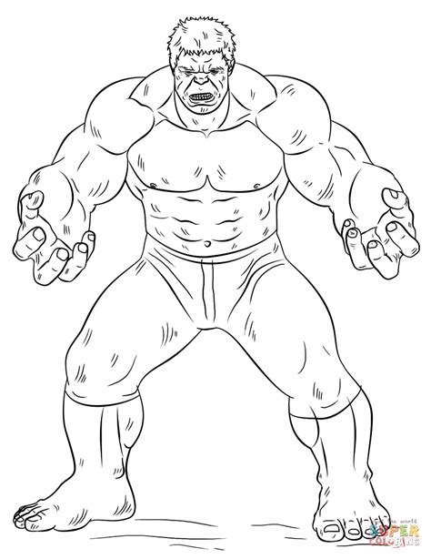 Hulk Coloring Page Free Printable Coloring Pages Avengers Coloring Pages Spiderman Coloring