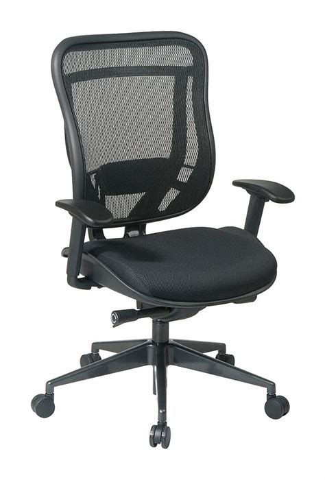 Create a home office with a desk that will suit your work style. OFFICE STAR Desk Chair, Desk Chair, Black, Mesh, 18 in to ...