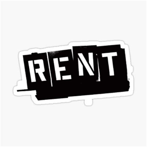 Rent Musical Logo Duvet Sticker For Sale By Bethm93 Redbubble