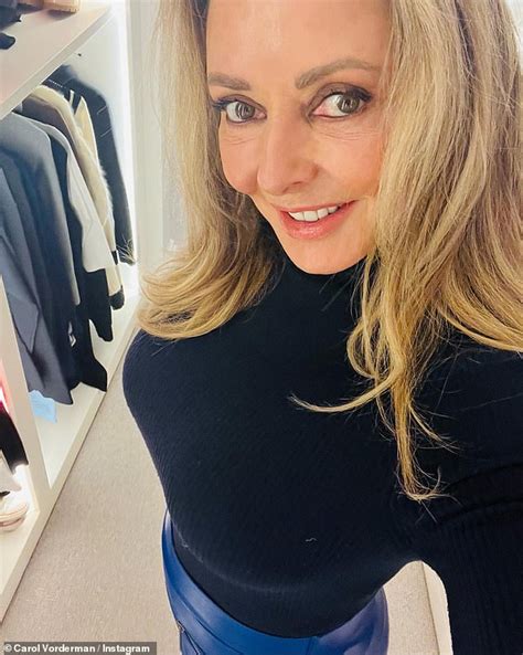 Carol Vorderman Shows Off Her Jaw Dropping Curves In Skin Tight Pvc