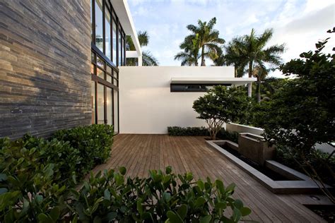 Water Feature Wood Deck Modern Home In Golden Beach Florida Fresh