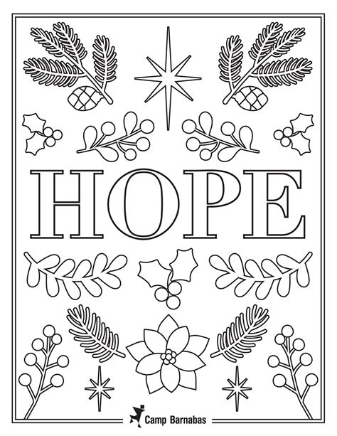Printable Hope Coloring Pages