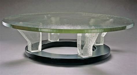 Cast Glass Sculptured Pedestals And Tables Glass Sculpture Modern Furnishings