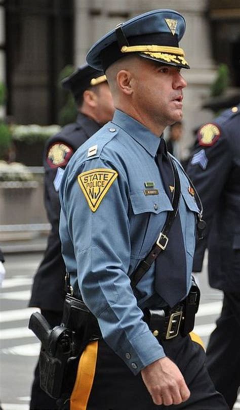new jersey state police trooper men in uniform police state police