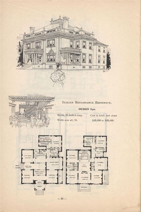 Bookreaderimagesphp 1901×2855 Mansion Floor Plan Vintage House