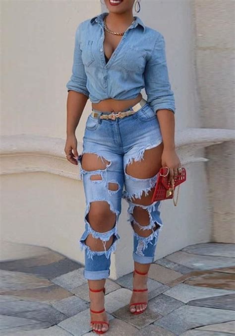 How To Wear Extremely Ripped Jeans For Women Ladyfashioniser Com