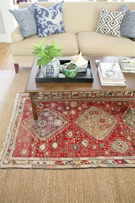 25 Awesome Living Room With Pretty Rug Layering Ideas