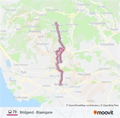 73 Route Schedules Stops And Maps Bridgend Updated