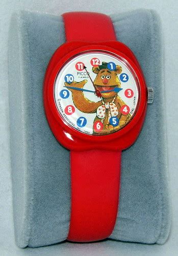 Vintage Fozzie Bear Muppets Character Wrist Watch By Picco