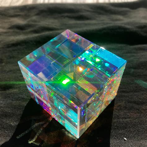 A glass cube. I am working towards larger more intricate work with ...
