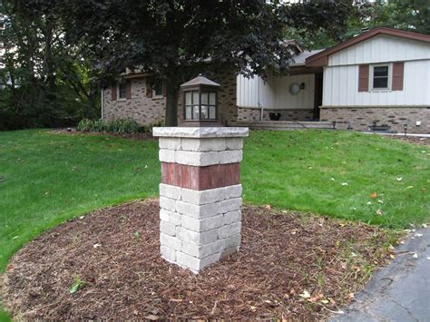 Adding a pillar or stone wall is a great way to add elegance and enclose your outdoor space. Pillars | Stone Pillars & Address Markers | Driveway & Patio