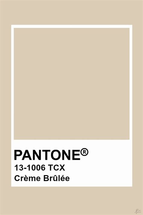 Pantone Crème Brûlée Carta De Colores Pantone Decoración De Unas