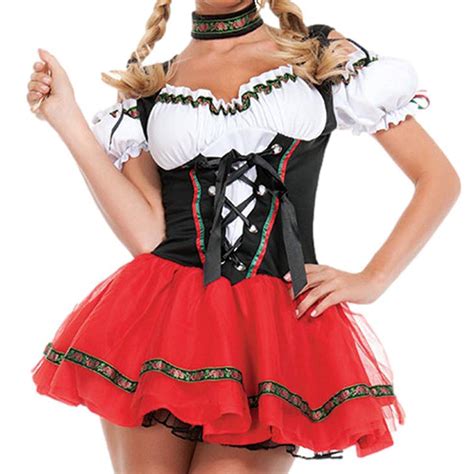 buy humorous womens german beer festival costume traditional oktoberfest halloween party maid