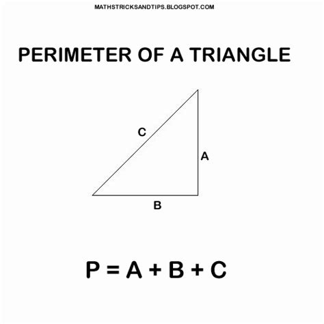 How do you calculate the perimeter of a triangle? Perimeter of a Triangle ~ Maths Tricks and Tips