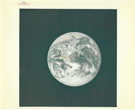 Bid Now Blue Marble The First Photograph Of The Fully Illuminated