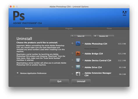 How To Uninstall Adobe Photoshop Cs4 From Mac