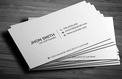 Free Minimalist Rounded And Rectangle Business Card Psd Template Titanui