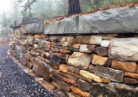 Stone Wall Building Techniques Retaining Walls