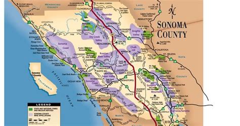 Sonoma County Map 101 Things To Do Wine Country Inspiration For