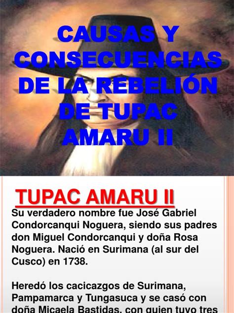 Rebelion De Tupac Amaru Ii Antiguas Colonias Españolas Colonización