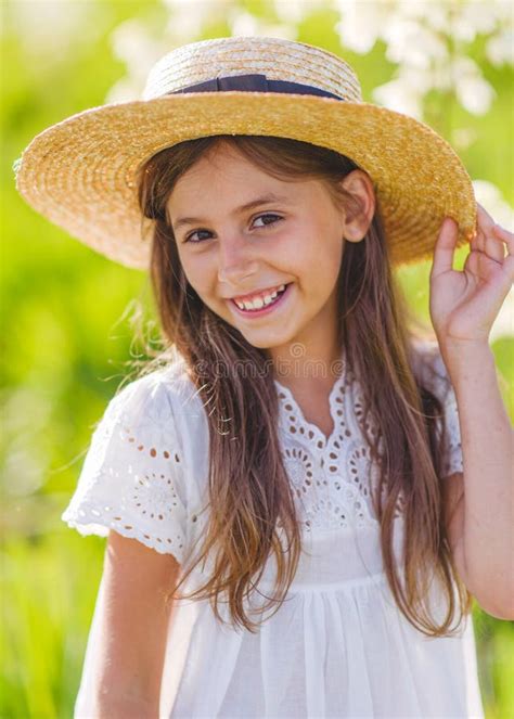 Portrait Of Little Girl Outdoors Stock Photo Image Of Adorable Happy