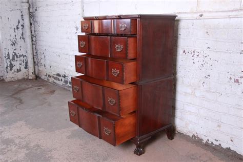 Mahogany king bedroom set are made from extra strong and robust materials that ensure longevity and long lifespans. Chippendale Style Solid Mahogany Highboy Dresser by Kling ...