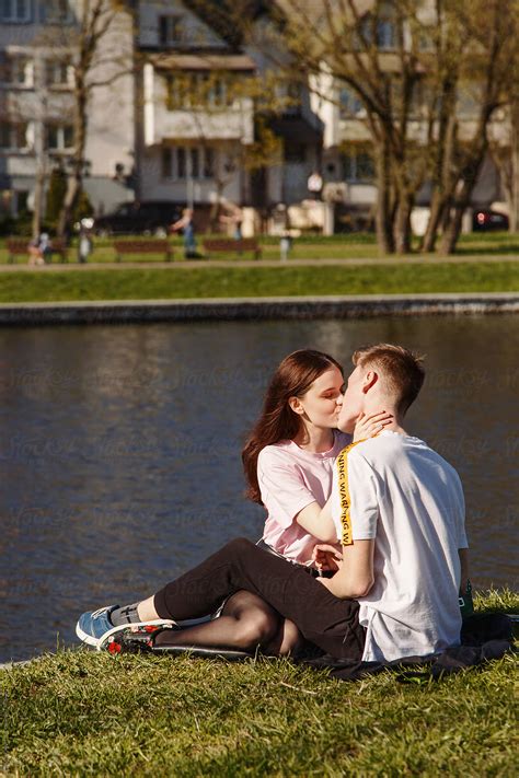 Teenagers Kissing Near River Del Colaborador De Stocksy Danil Nevsky Stocksy