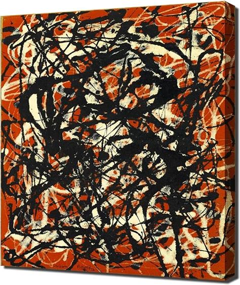 Jackson Pollock Free Form Canvas Art Print Reproduction