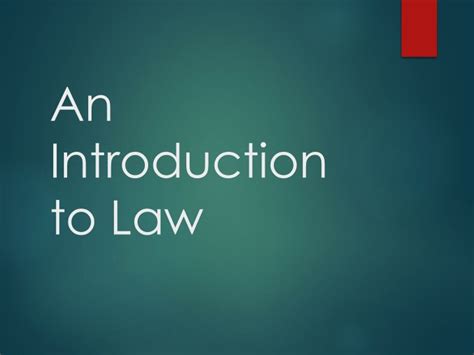Ppt An Introduction To Law Powerpoint Presentation Free Download