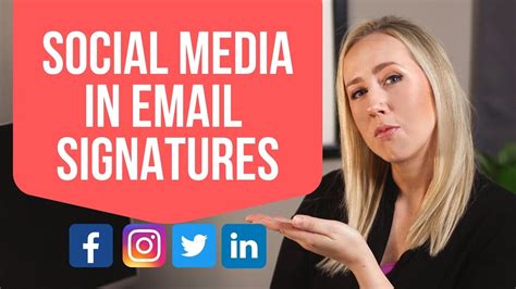 How To Put Social Media Icons In Your Email Signature Youtube