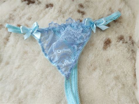 Men S Lace G String Sissy Pouch G Thong Panties Sheer Etsy