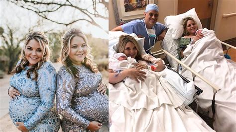 Identical Twin Sisters Give Birth To Sons On Same Day In Hospital Together Youtube