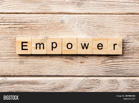 Empower Word Written Image And Photo Free Trial Bigstock