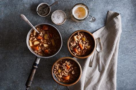 1 cup of cornmeal (1.5 if you like it kind of gritty) 1 cup of flour (or.5 if you like it kind of gritty) 1 teaspoon of salt. Winter Barley Soup | Bob's Red Mill ~ Spanish chorizo ...