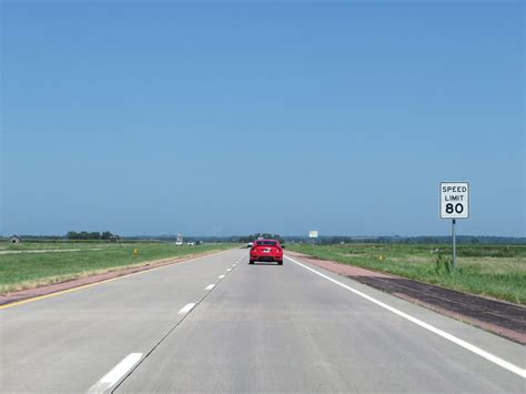 South Dakota Interstate 29 Northbound Cross Country Roads