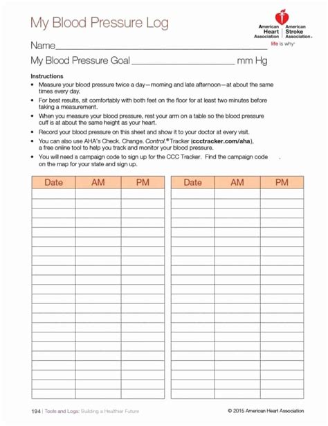Free Printable Blood Pressure Log Unique 56 Daily Blood Pressure Log