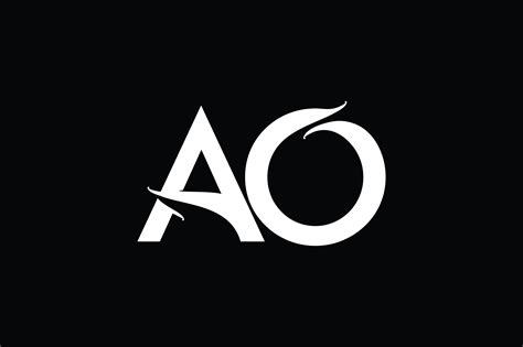 Ao Monogram Logo Design By Vectorseller Thehungryjpeg