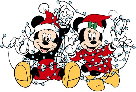 Mickey And Minnie Christmas Clip Art