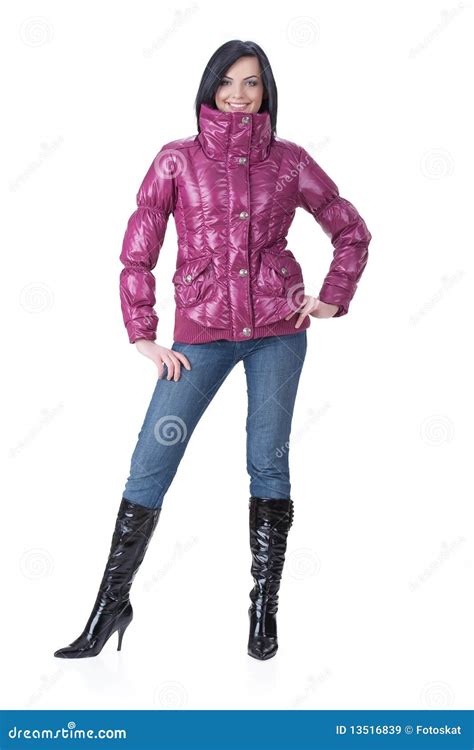 Young Woman In Fashionable Clothing Stock Image Image Of Glamour
